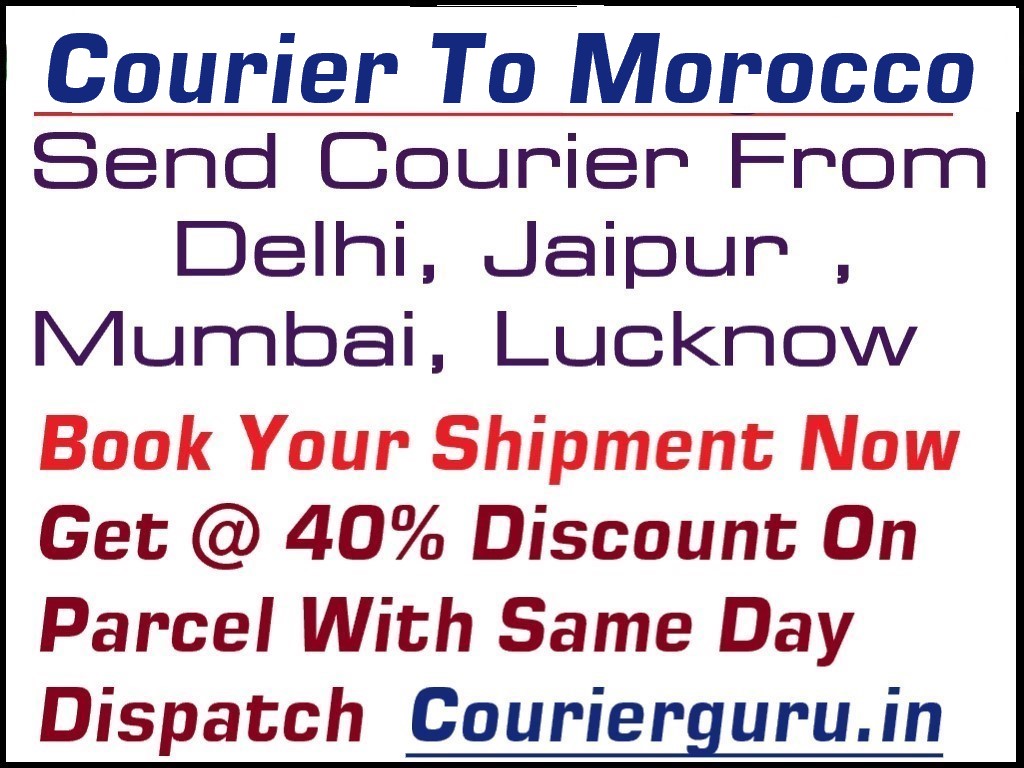 Courier Charges To Morocco From Delhi